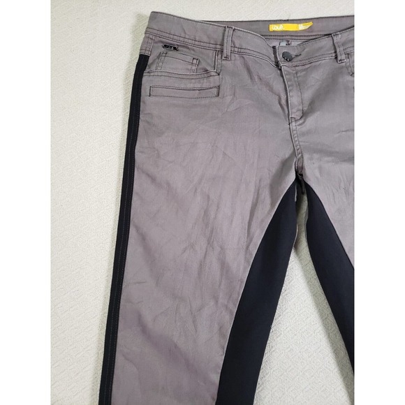 Lole Jeans Womens 14 Gray Stretch UPF 50+ Pockets Mid-Rise Regular Fit Skinny - Picture 2 of 11